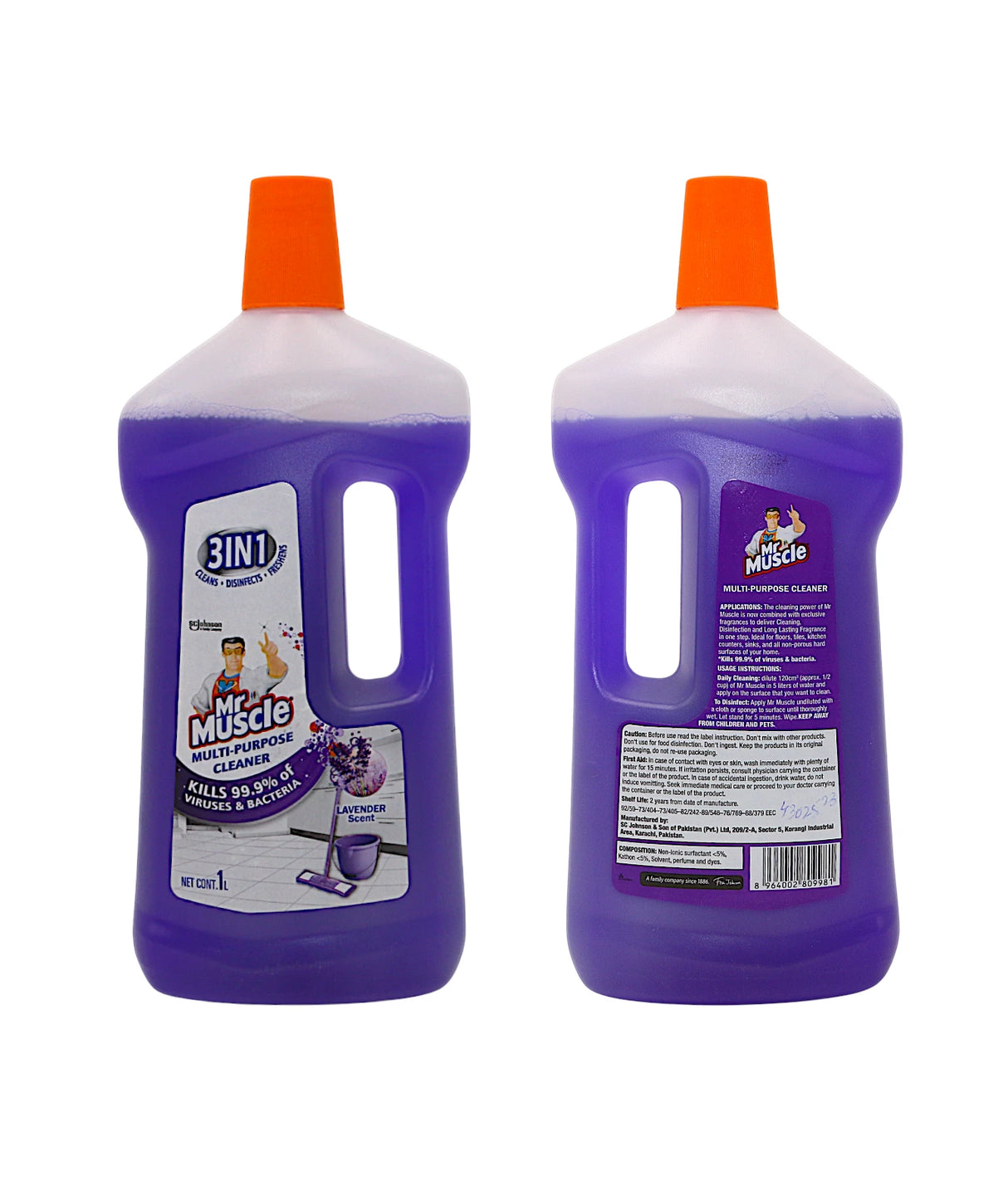 mr muscle multi purpose cleaner lavender scent 1l