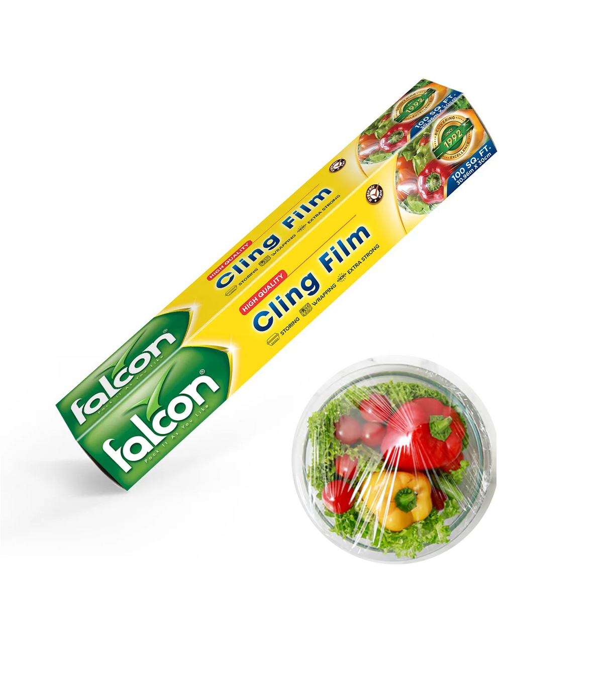 falcon cling film 100 sq.ft.
