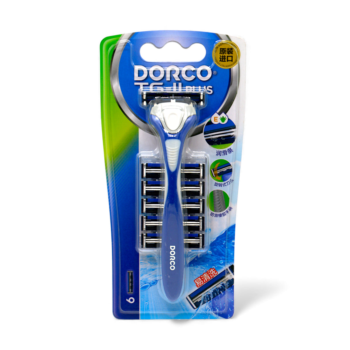 dorco tg 2 plus razor +6blades