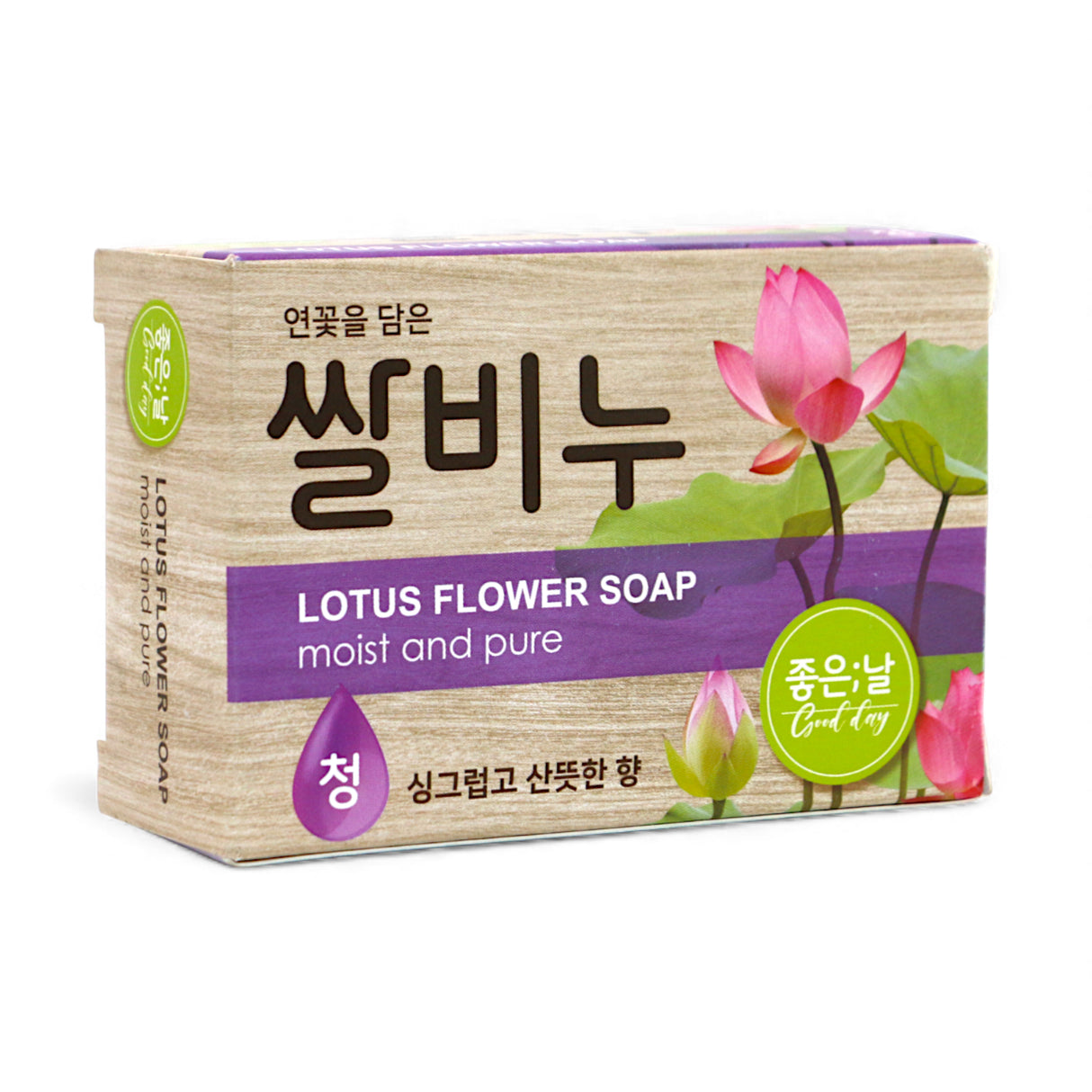 good day rice soap lotus flower 100g korea