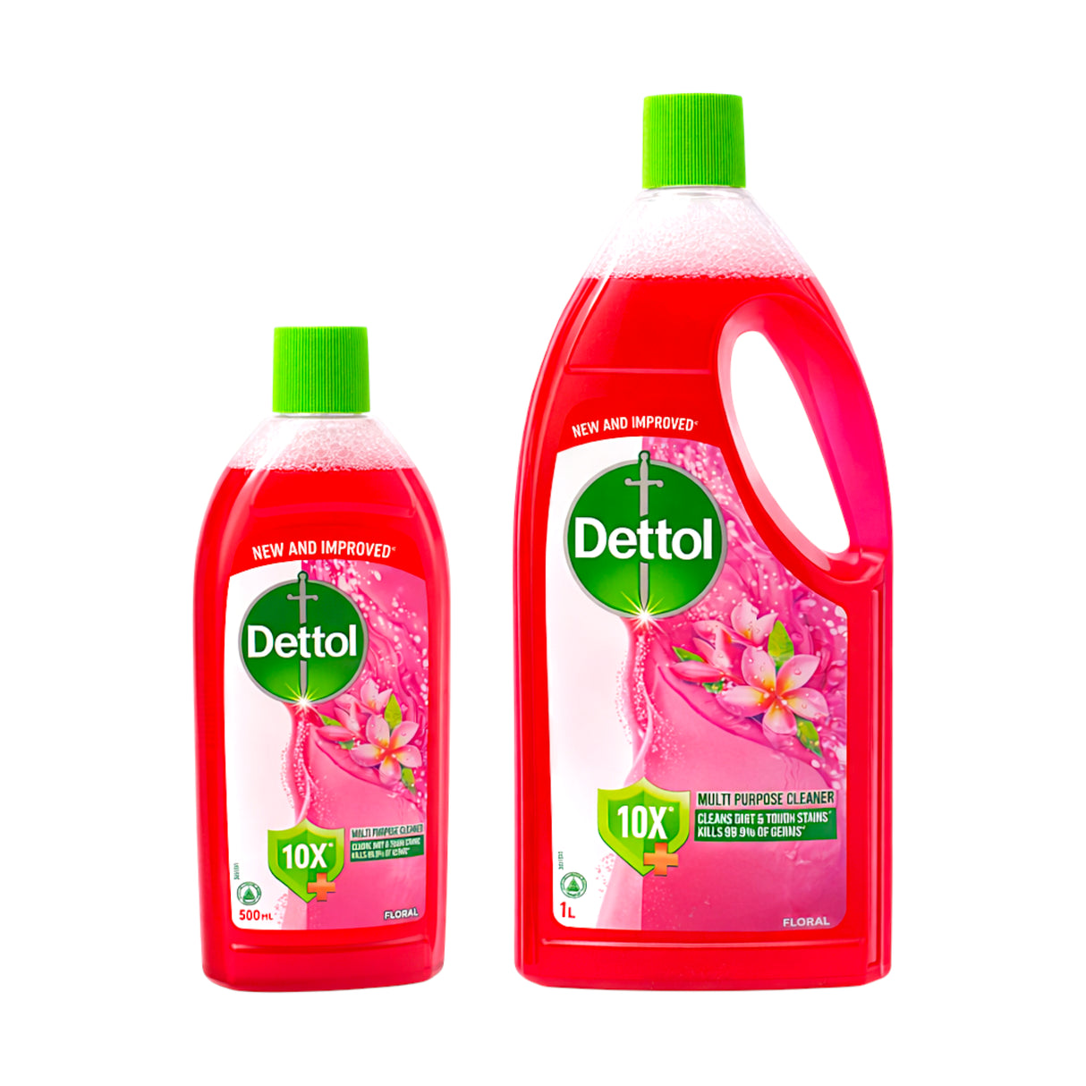 dettol multi purpose cleaner floral promo 2pc 1l+500ml