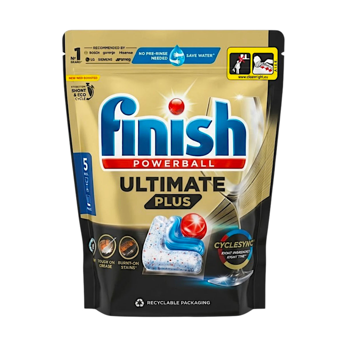finish dishwasher powerball ultimate plus fresh 45 tablets 549g