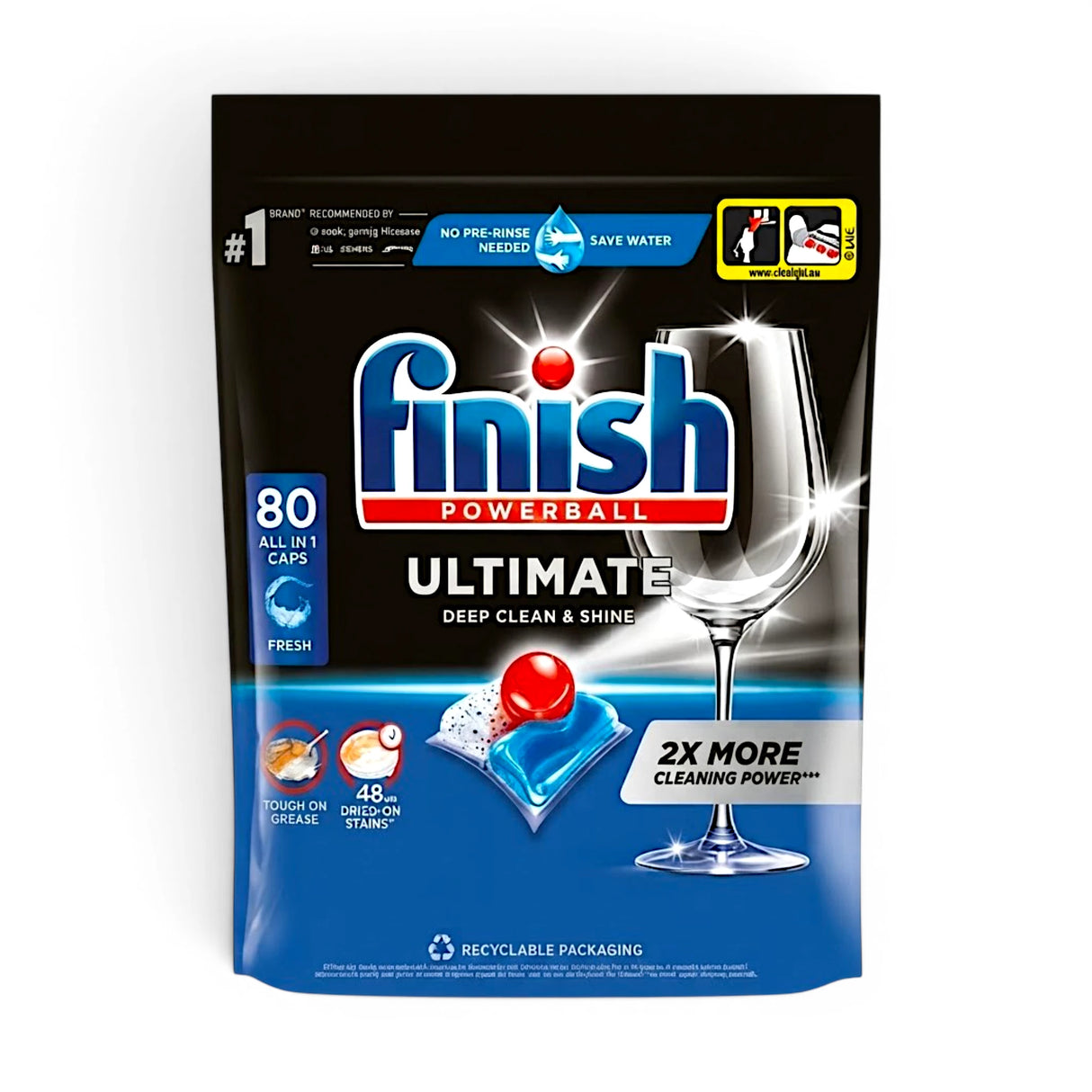 finish dishwasher powerball ultimate plus fresh 80 tablets 1032g