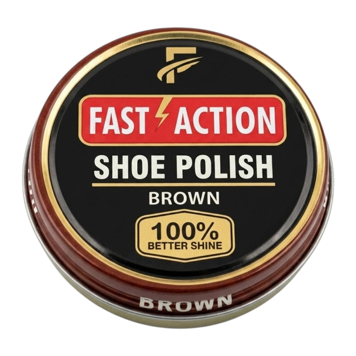 fast action shoe polish brown 50g