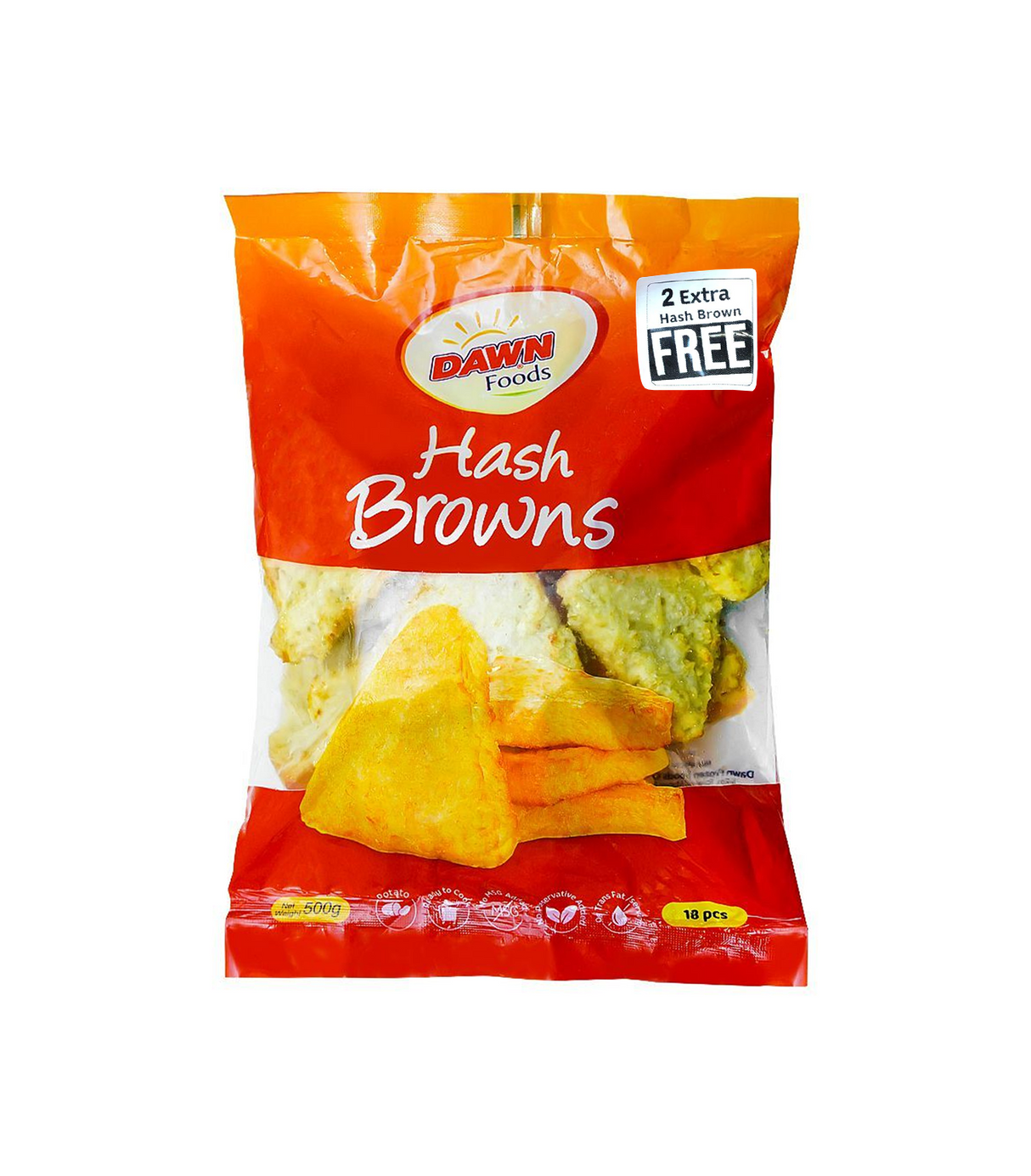 dawn hash browns 20pc 500g