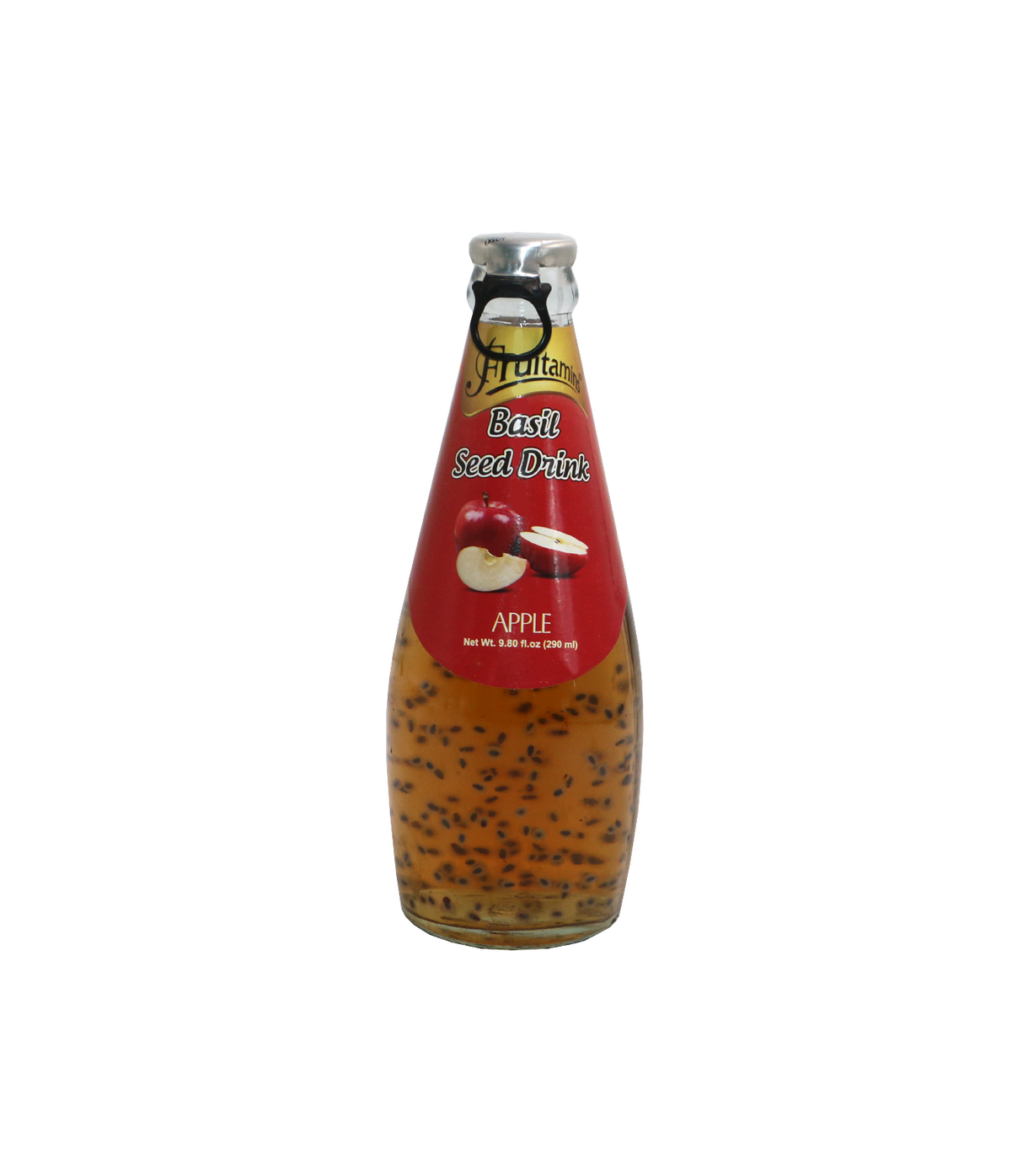 fruitamins basil seed drink apple 290ml