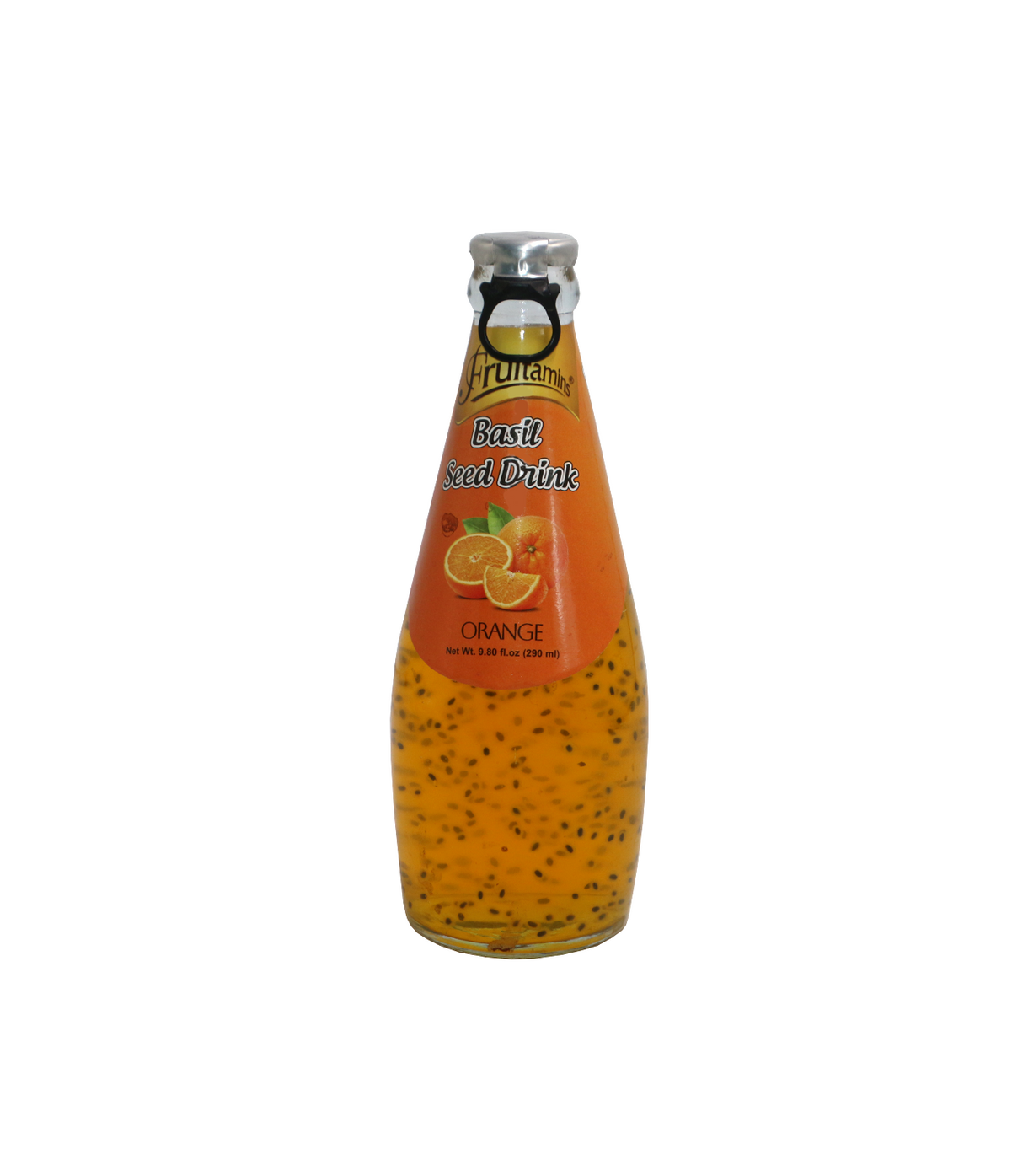 fruitamins basil seed drink orange 290ml