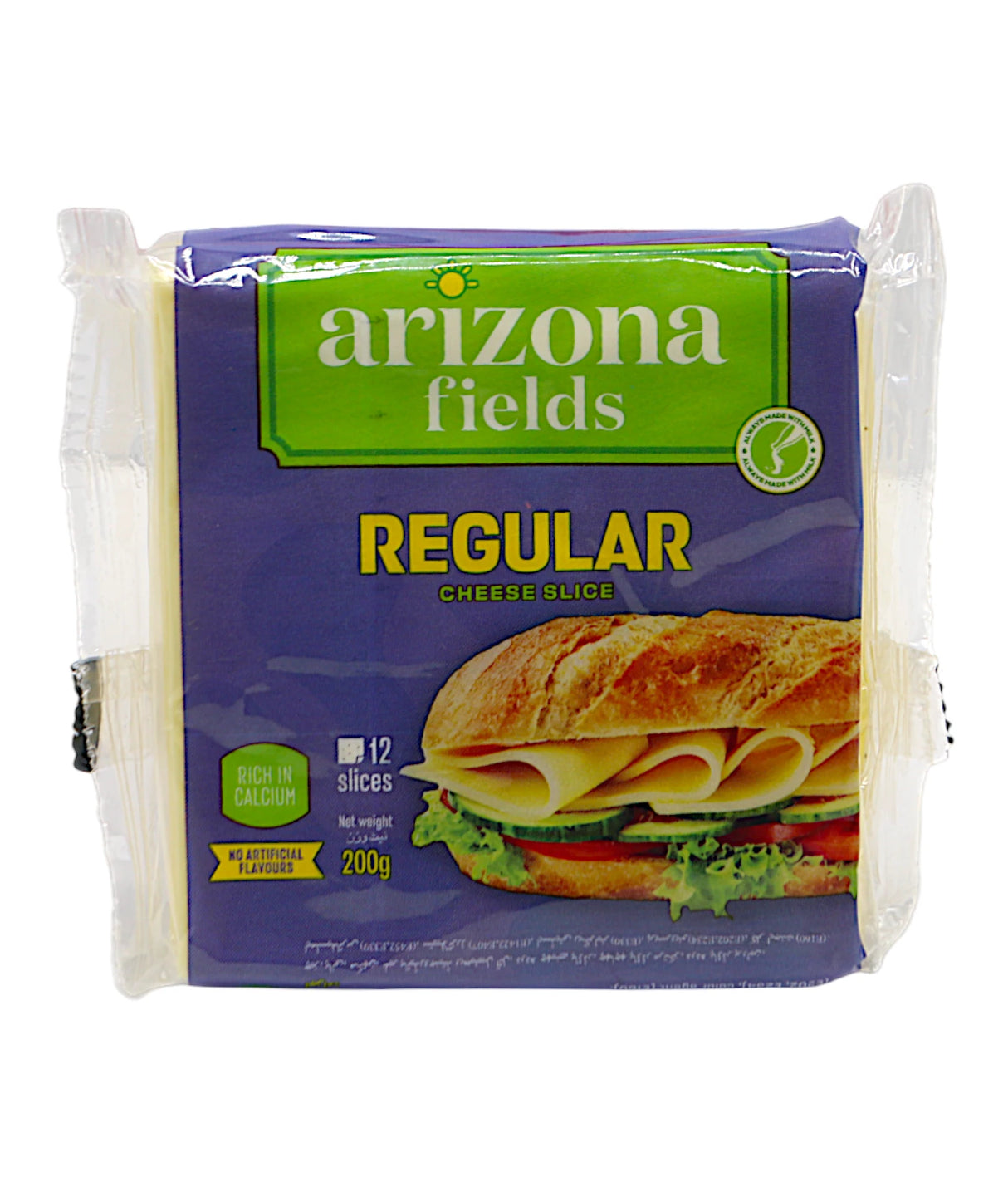 arizona fields cheese slice regular 200g