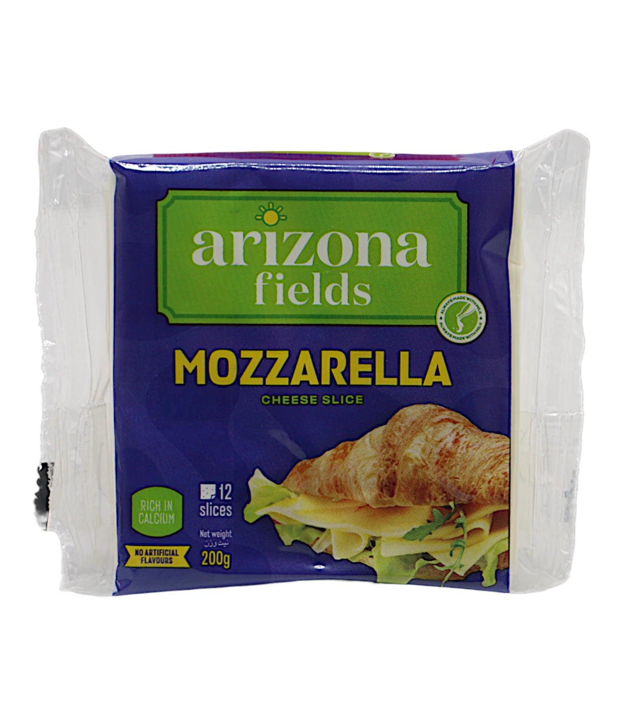 arizona fields cheese slice mozzarella 200g