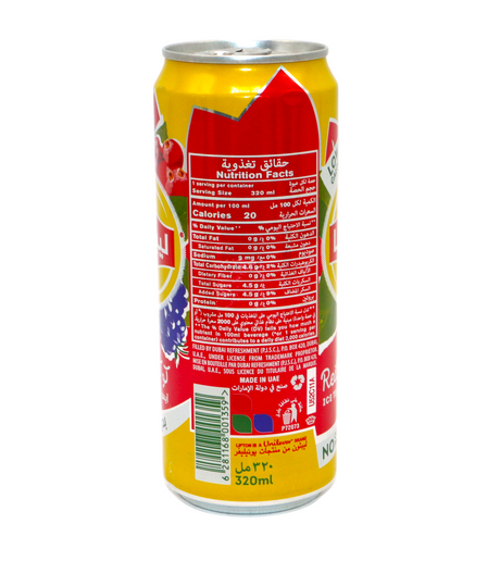 lipton drink zero sugar ice red fruits 320ml uae