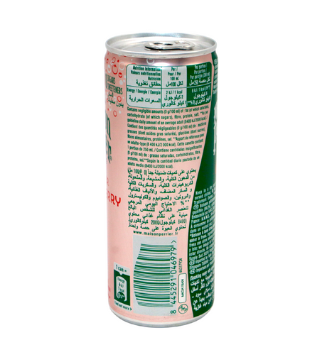 maison perrier strawberry carbonated water 250ml tin france