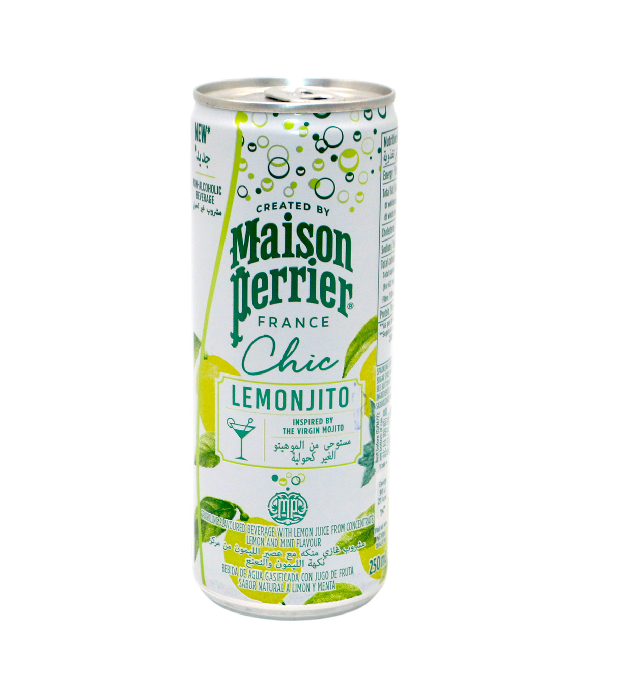 maison perrier drink sparkling lemonjito 250ml france