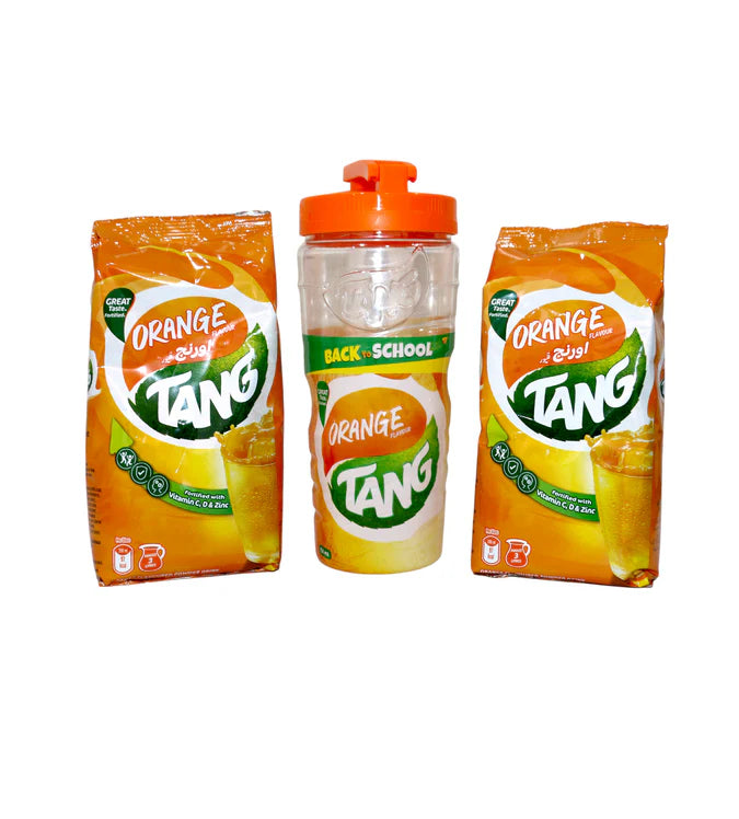 tang orange promo pack with bottle 2x375g