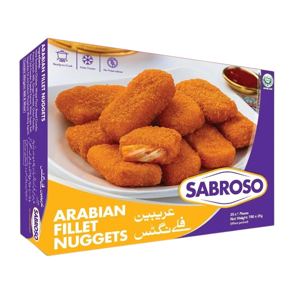 sabroso nuggets arabian fillet 750g