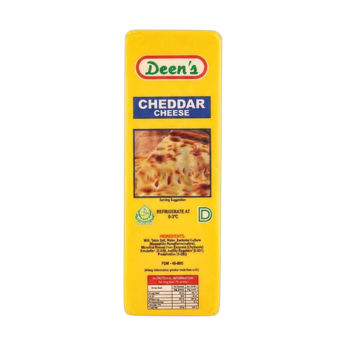 deens cheese cheddar 2kg