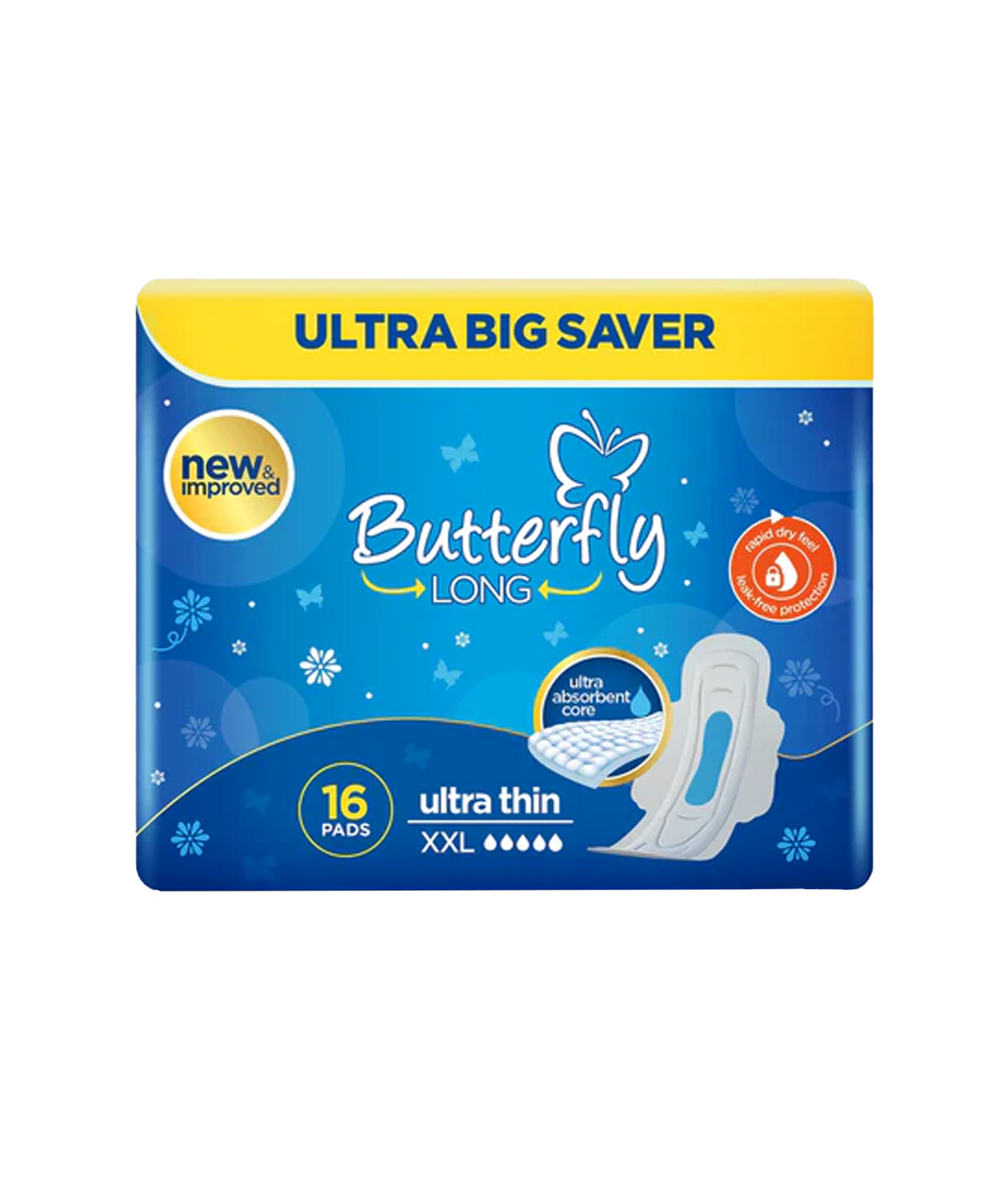 butterfly pad long ultra thin xxl16pc ubs