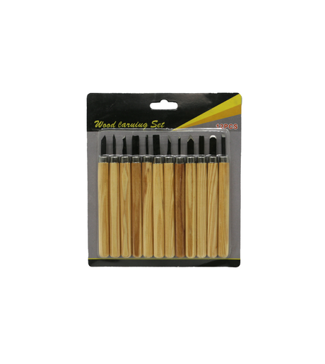 wood carving set 12pc
