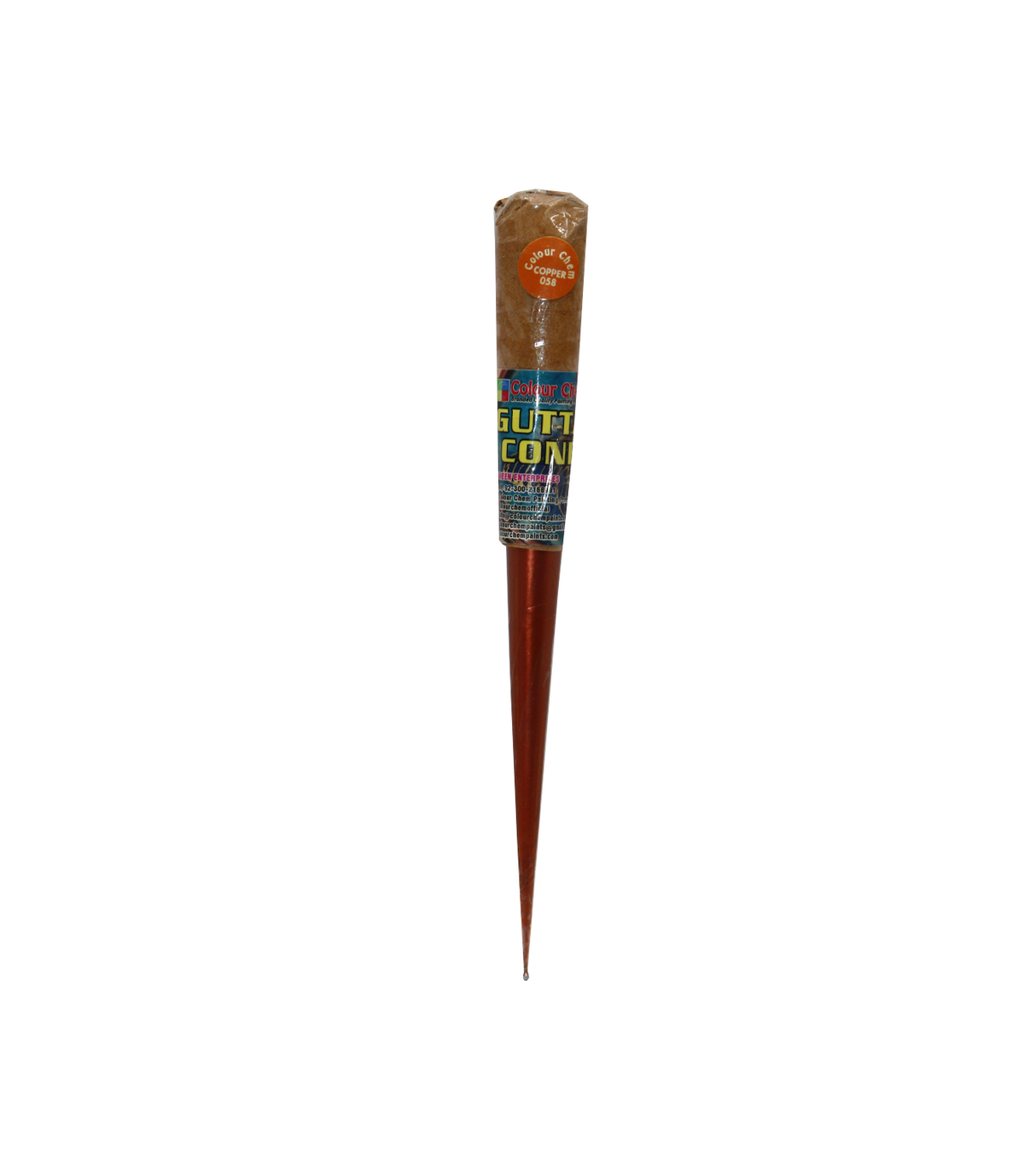 color chem fabric copper gutta cone