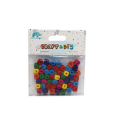 art and craft multi square alphabet beads 1170