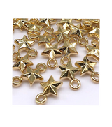 art and craft gold star pendant for craft 20pc