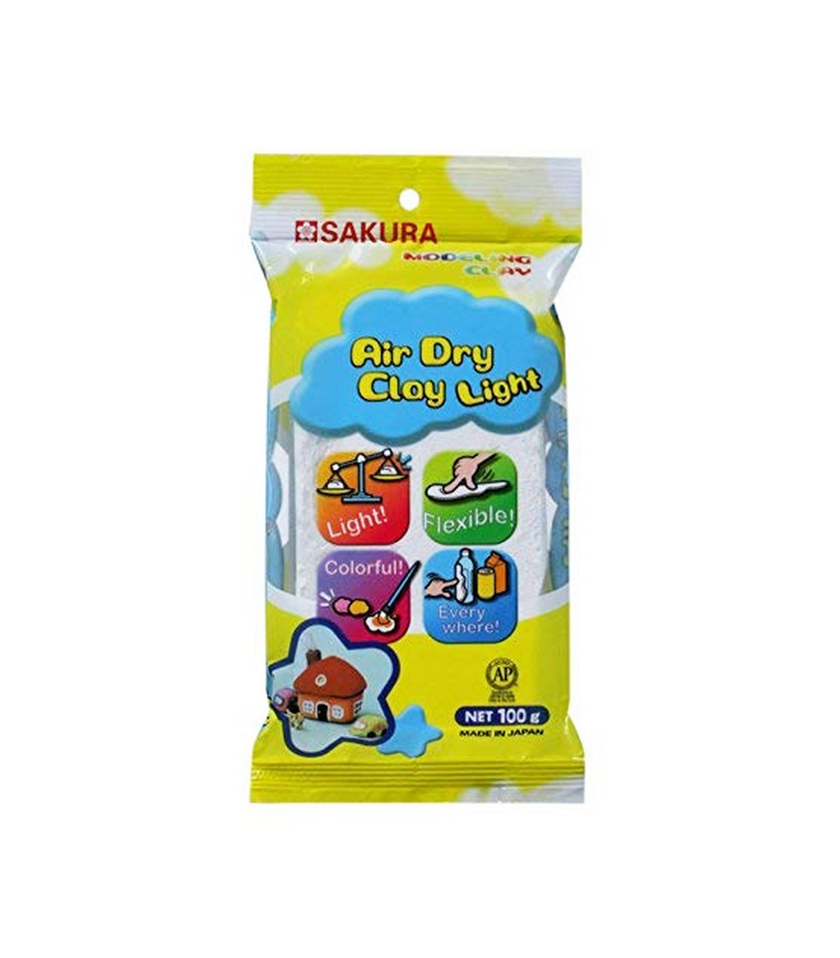 sakura modeling clay 100g air dry clay light