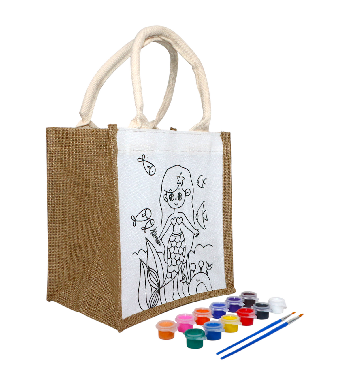 paintable tote bag small with color kit 12 colors china