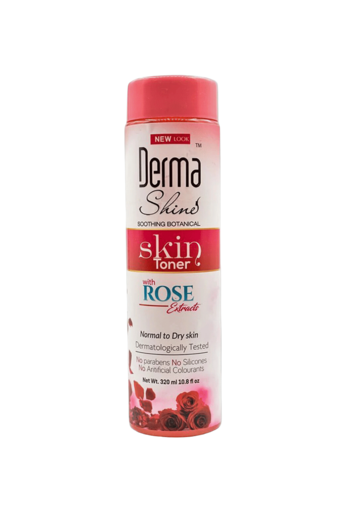derma shine skin toner rose 320ml