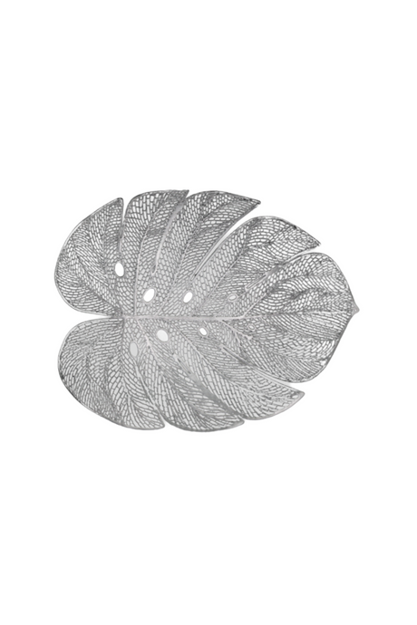 table mat leaf golden 1pc