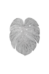 table mat leaf golden 1pc