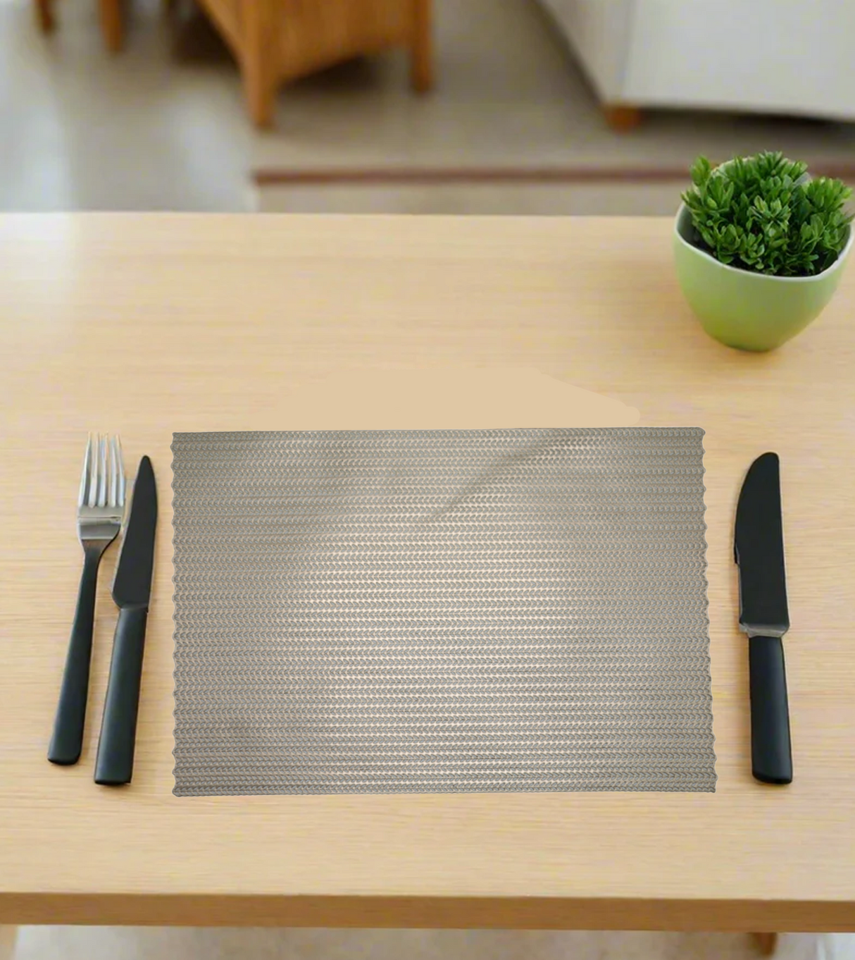 pvc table mat 1pc golden 45x12cm china d828