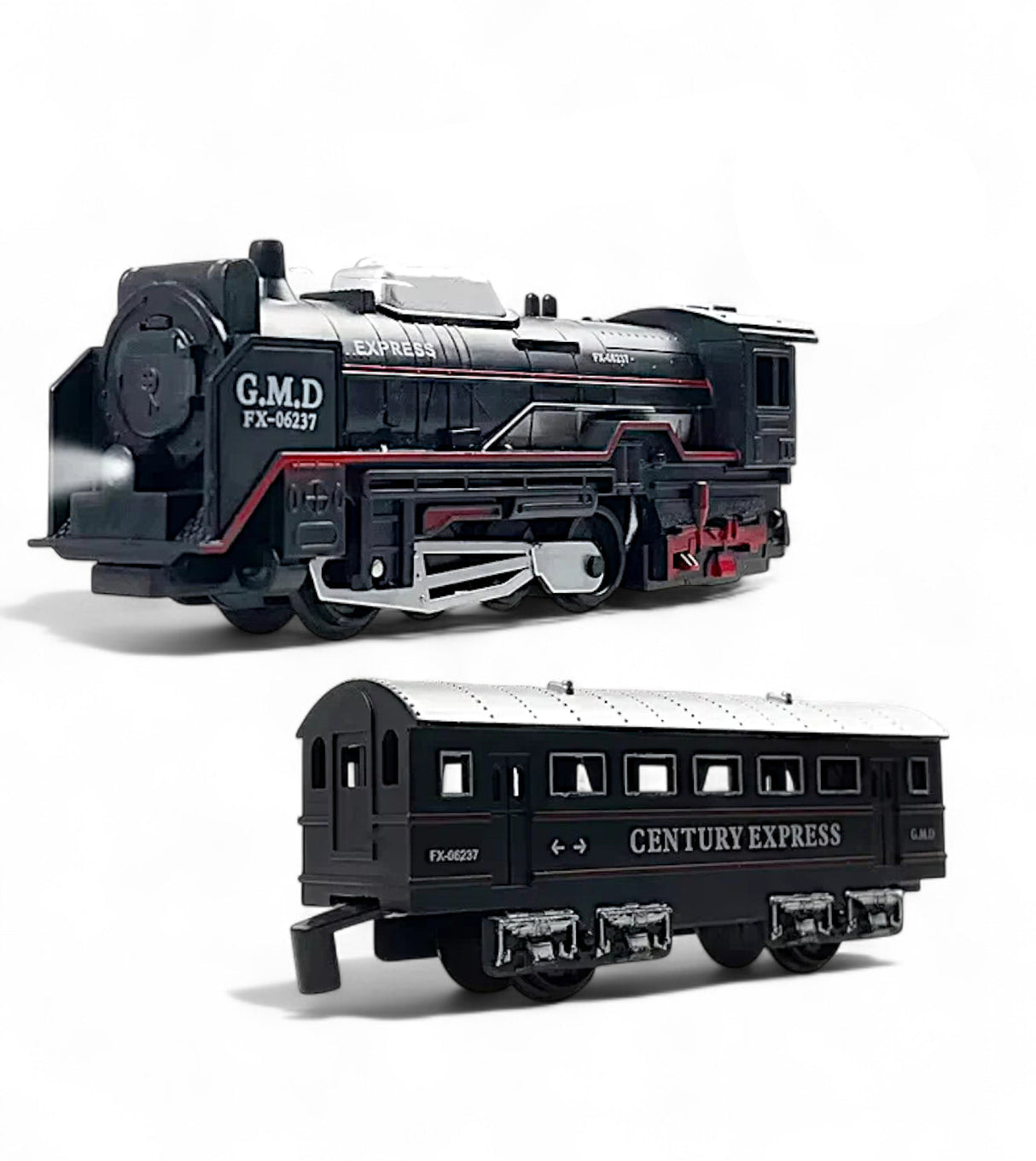 train track set 13pc with spray,music & light t761