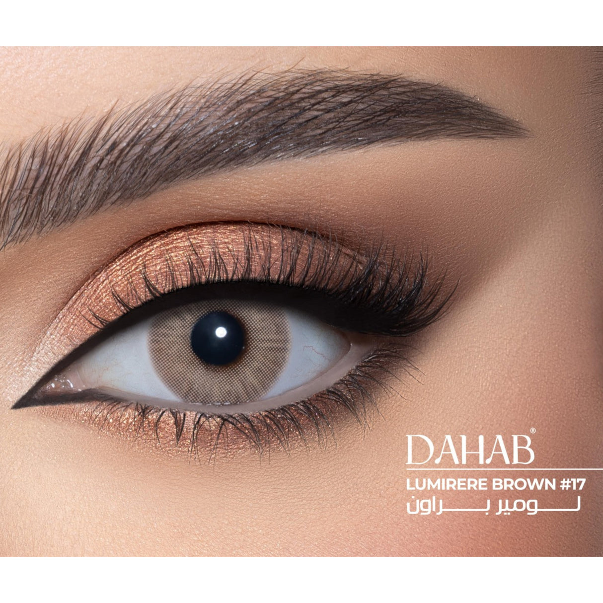 dahab lens lumirere brown #17 made in korea