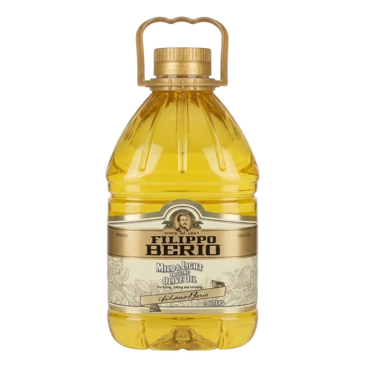 filippo berio oilve oil mild&light 3l bottle