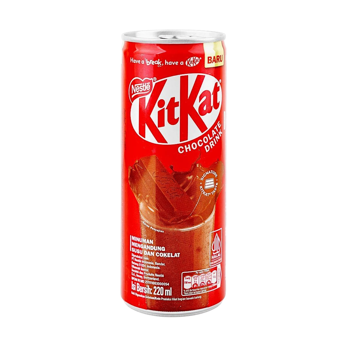 nestle kitkat chocolate drink 220ml indonesia