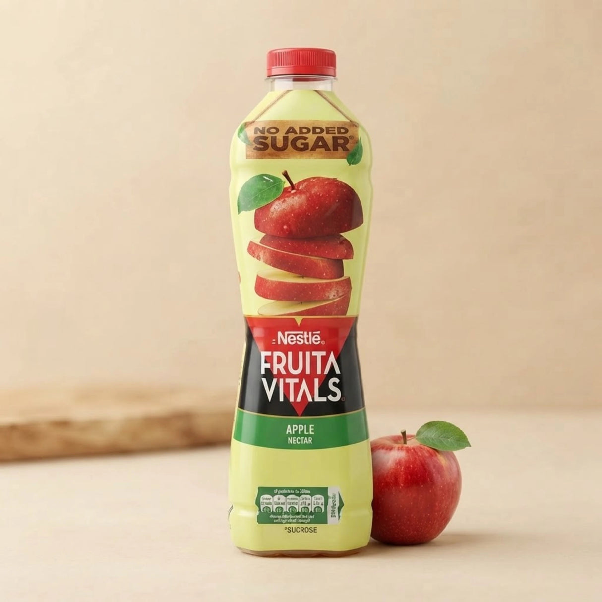 nestle juice fruita vitals apple no sugar 1l