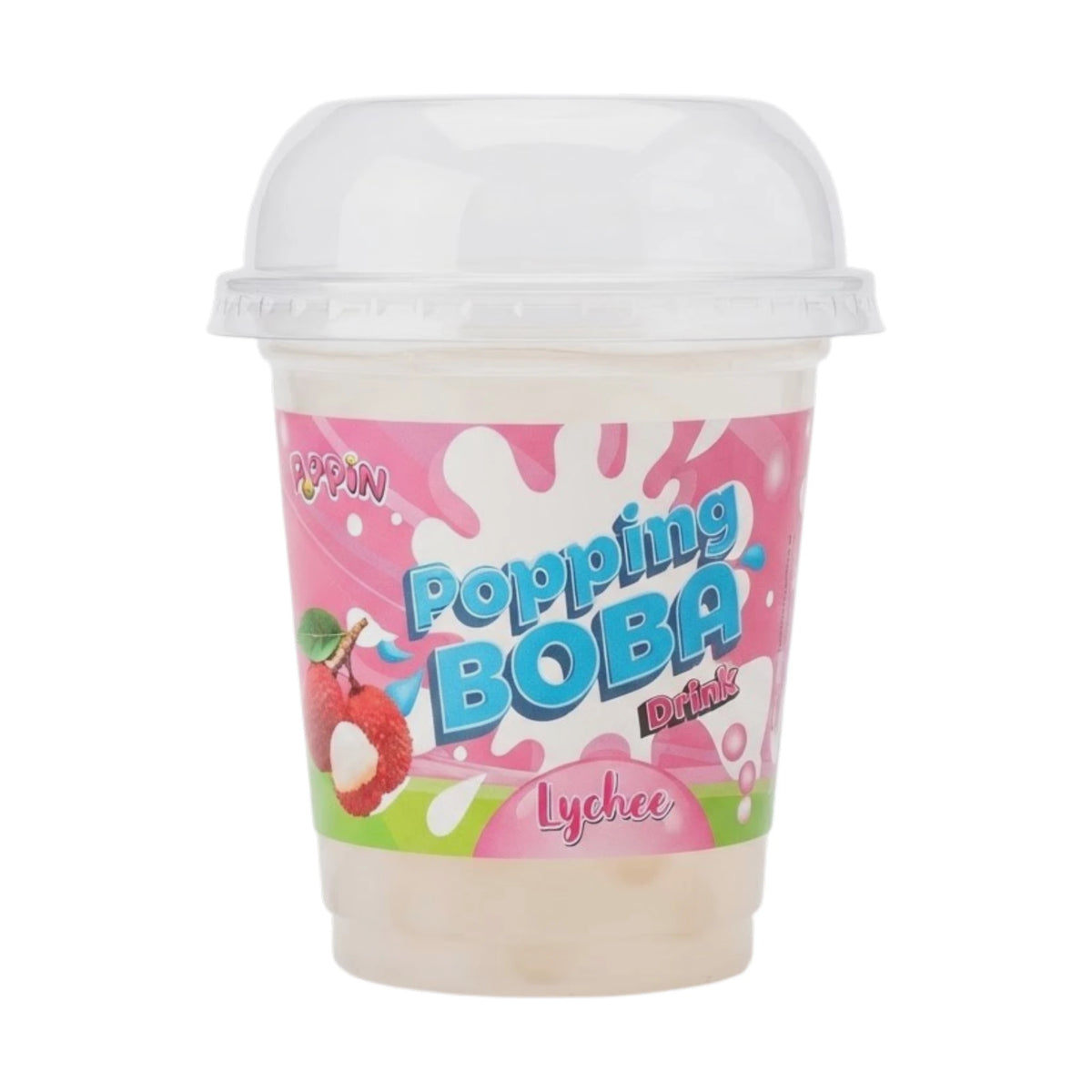 poppin popping boba drink lychee 280ml
