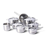 korkmaz alfa grande ss kitchen set 14pc induction base turkey a1089