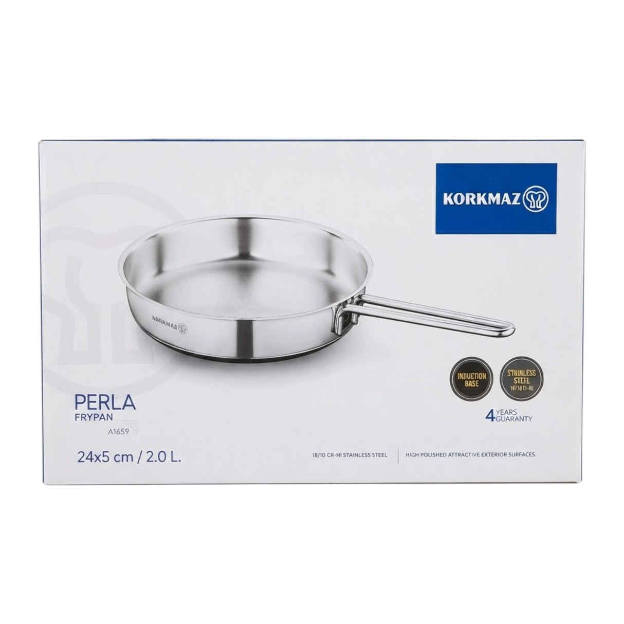 korkmaz ss fry pan 24cm induction base turkey a1659