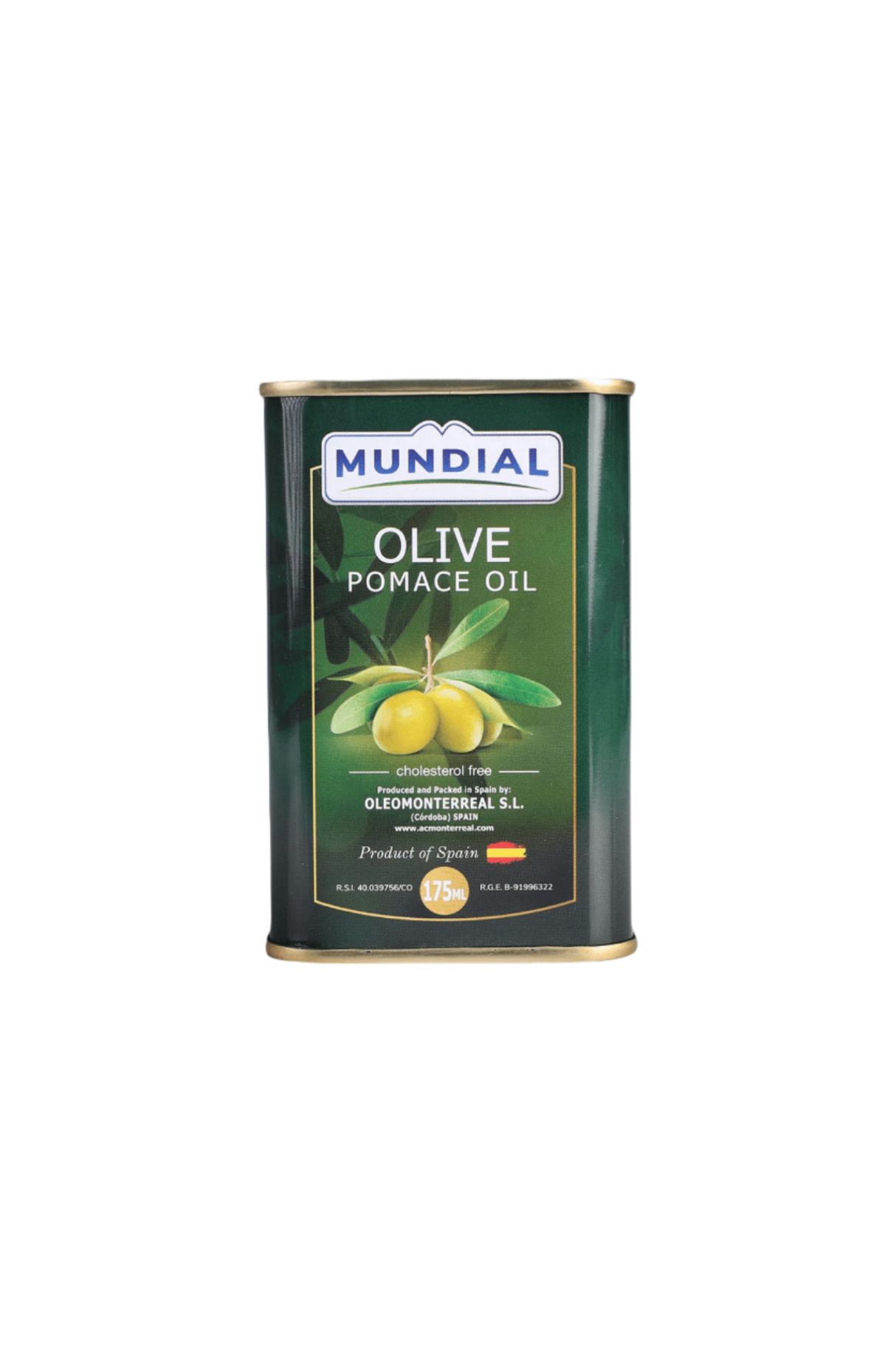 mundial olive oil pomace 175ml tin