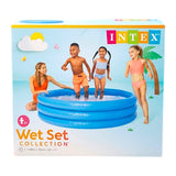 intex wet set collection inflatable kids swimming pool 66" x 15"
