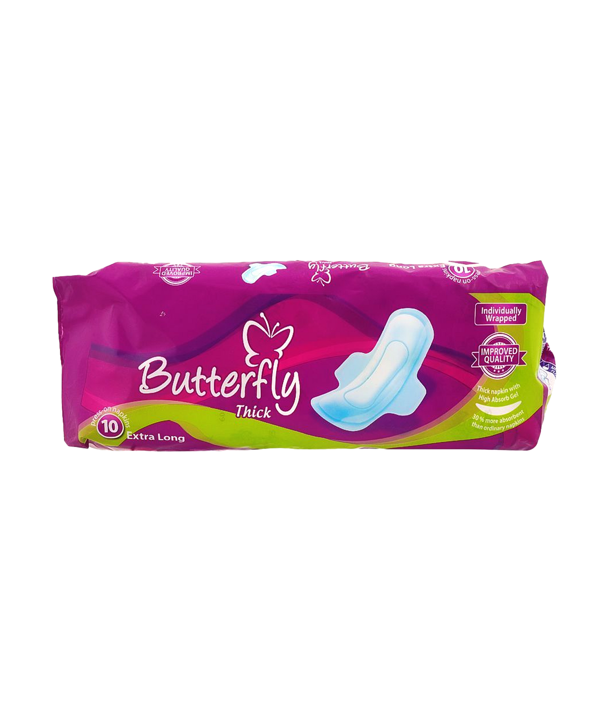 butterfly pad thick napkin extra long 10pc