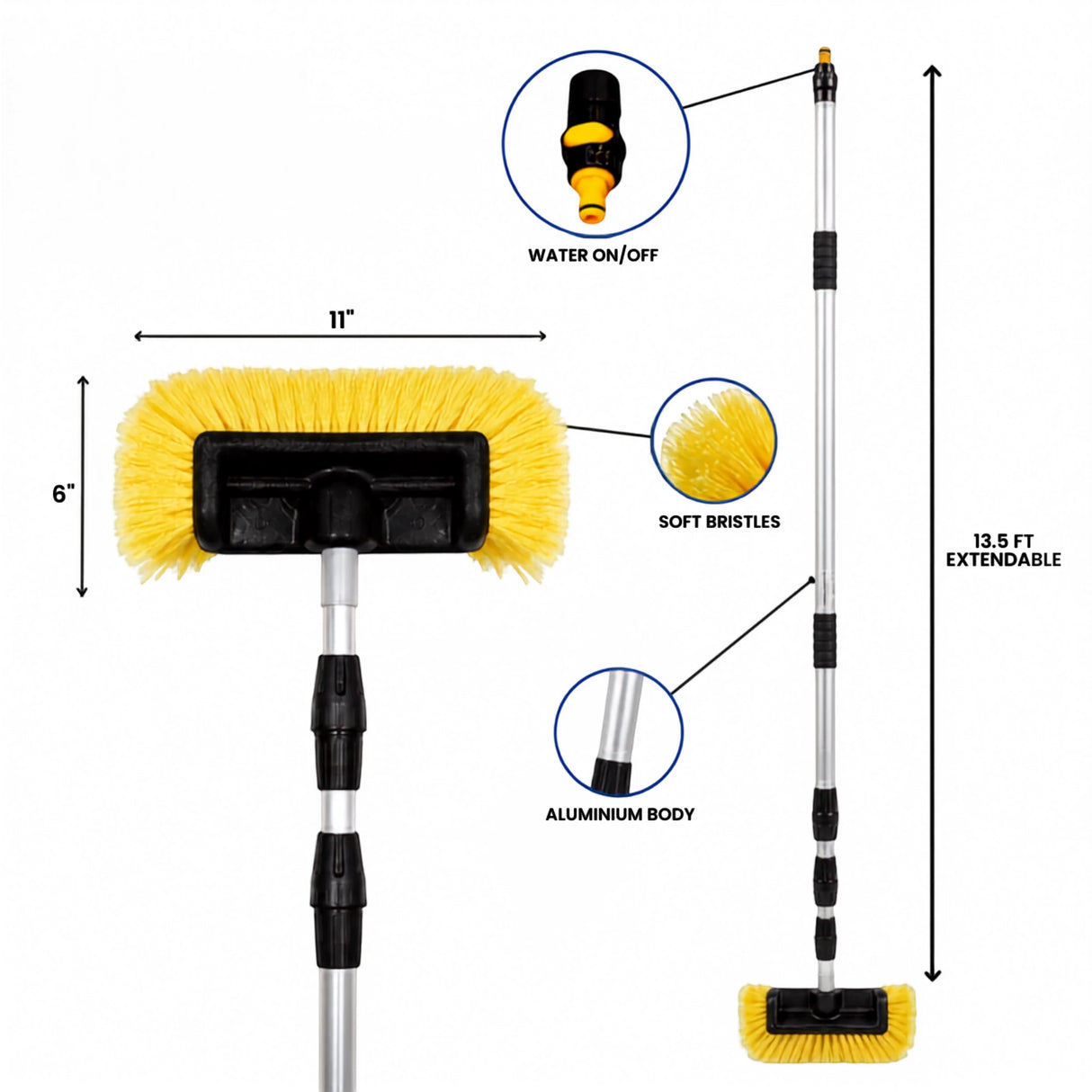 SOLAR PANEL CLEANING BRUSH IN CURVED 13.5FT CHINA