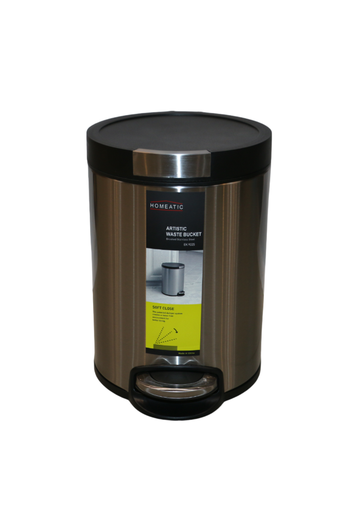 ss dustbin 5l china ek9225-5