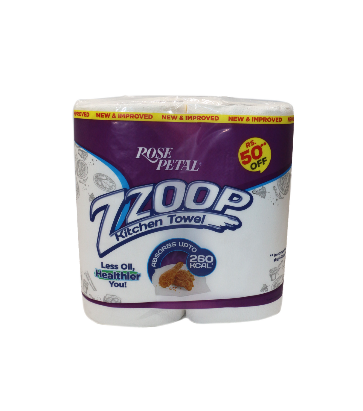 rose petal kitchen towel zzoop twin pack
