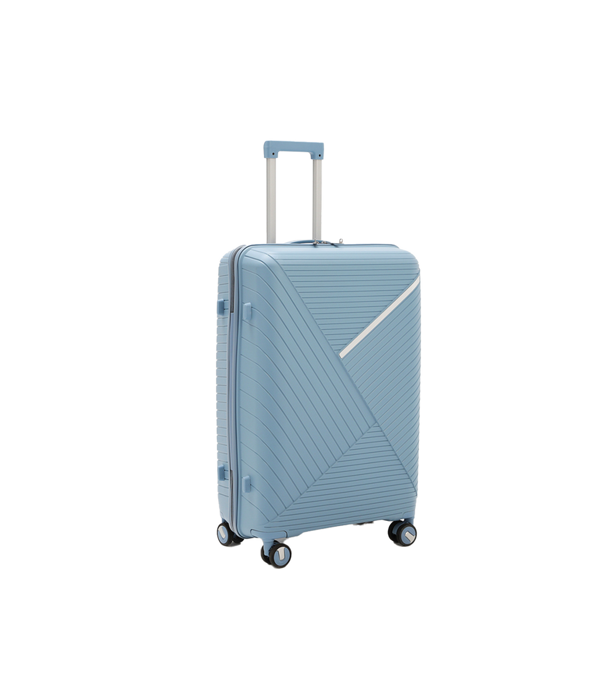 fiber luggage trolley travel bag 2 handle 24" china d809