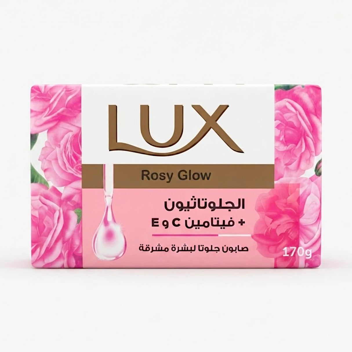 lux soap rosy glow 170g box ksa