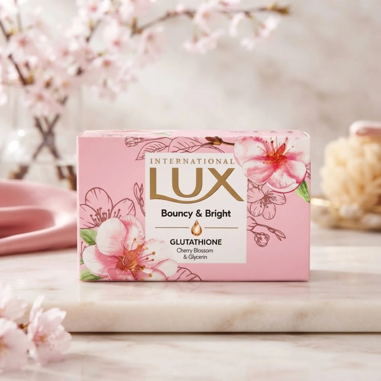 lux soap bouncy & bright 128g