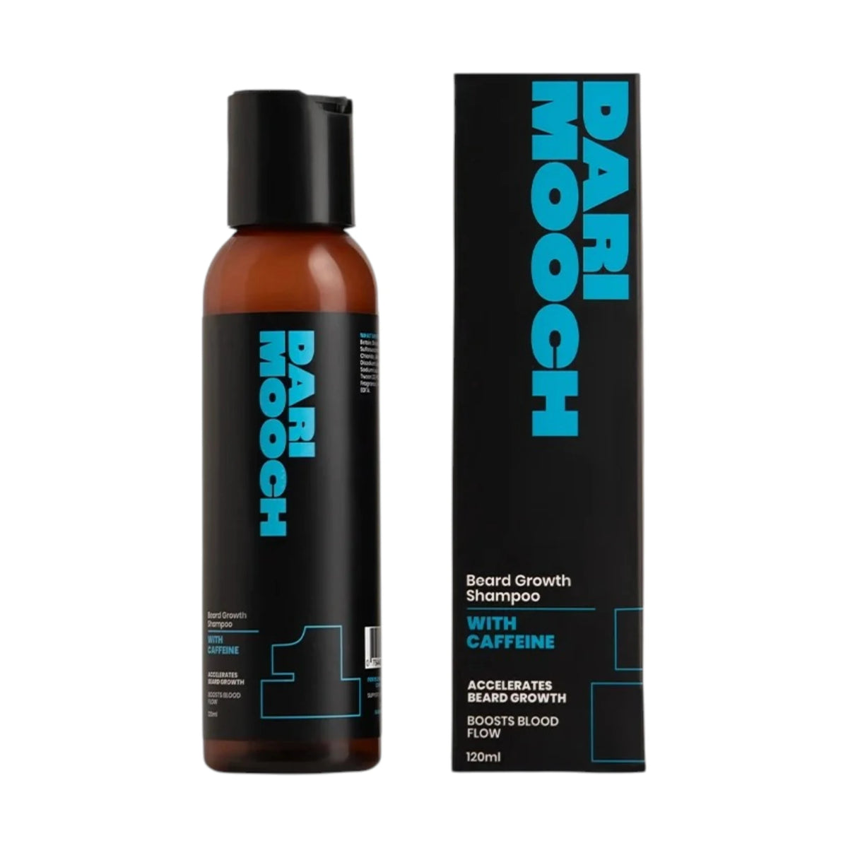 dari mooch shampoo beard growth caffeine 120ml