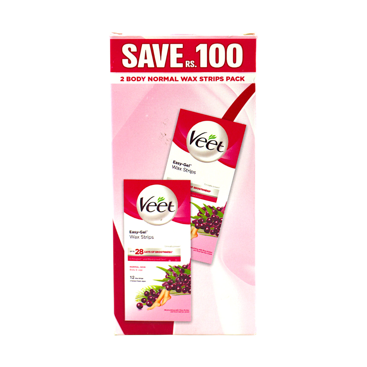 veet wax strips normal skin 2pk