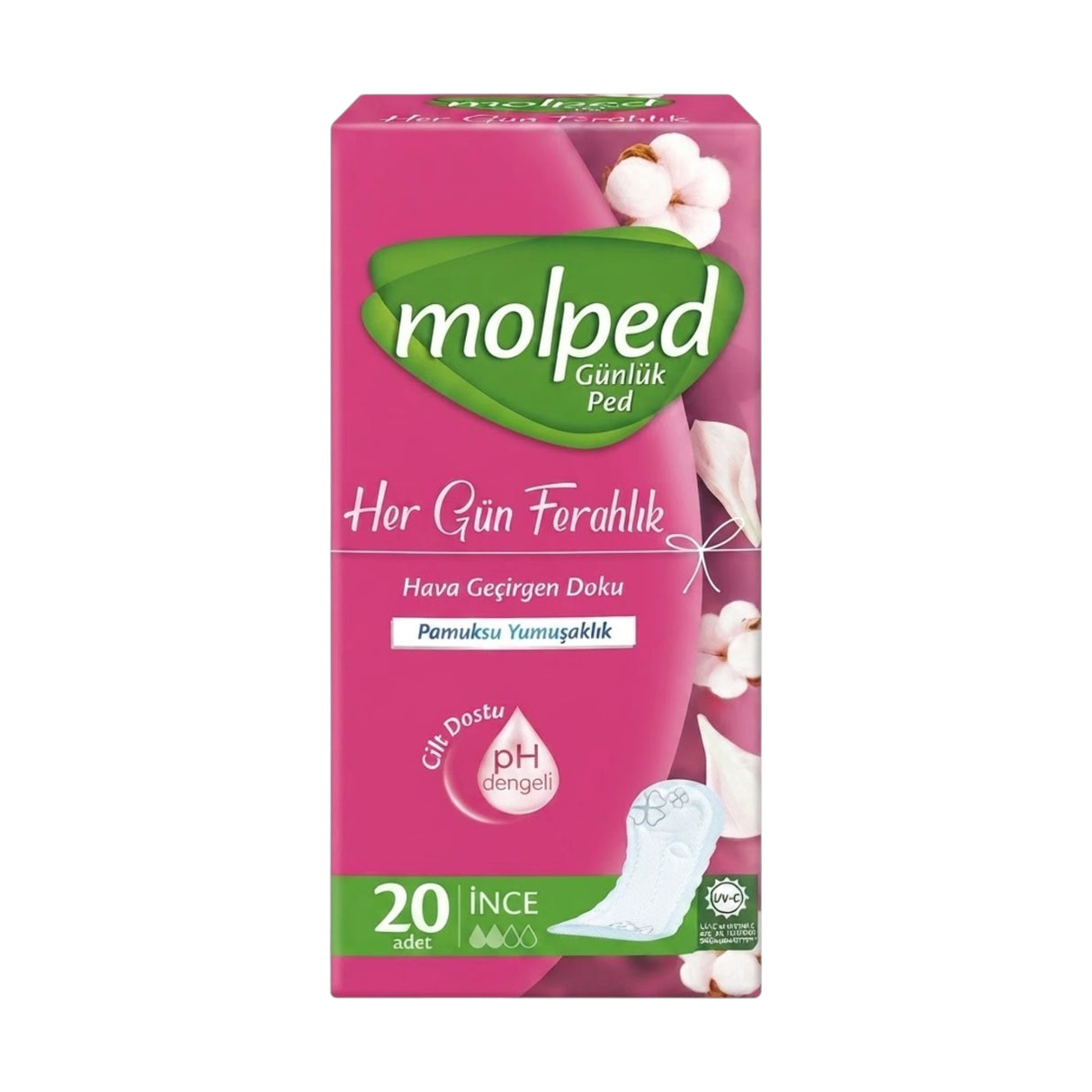 molped panty liners cottony softness thin 20pc